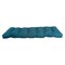 60-inch by 19-inch Tufted Solid Microsuede Bench Cushion Blue-Color